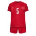 Maillot de foot Danemark Joakim Maehle #5 Domicile vêtements enfant Monde 2022 Manches Courtes (+ pantalon court)